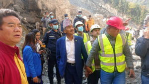 Minister Chaudhary instructs to work to restore water supply from Melamchi by mid-April