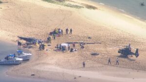 Two helicopters collided on Australia’s Gold Coast