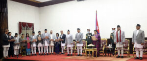 Newly appointed DPM, ministers sworn in
