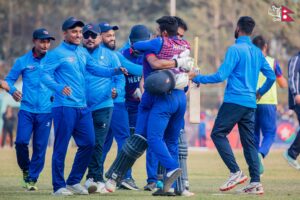 ICC WC League 2 : Nepal clinches triangular series with 4 in 4 wins