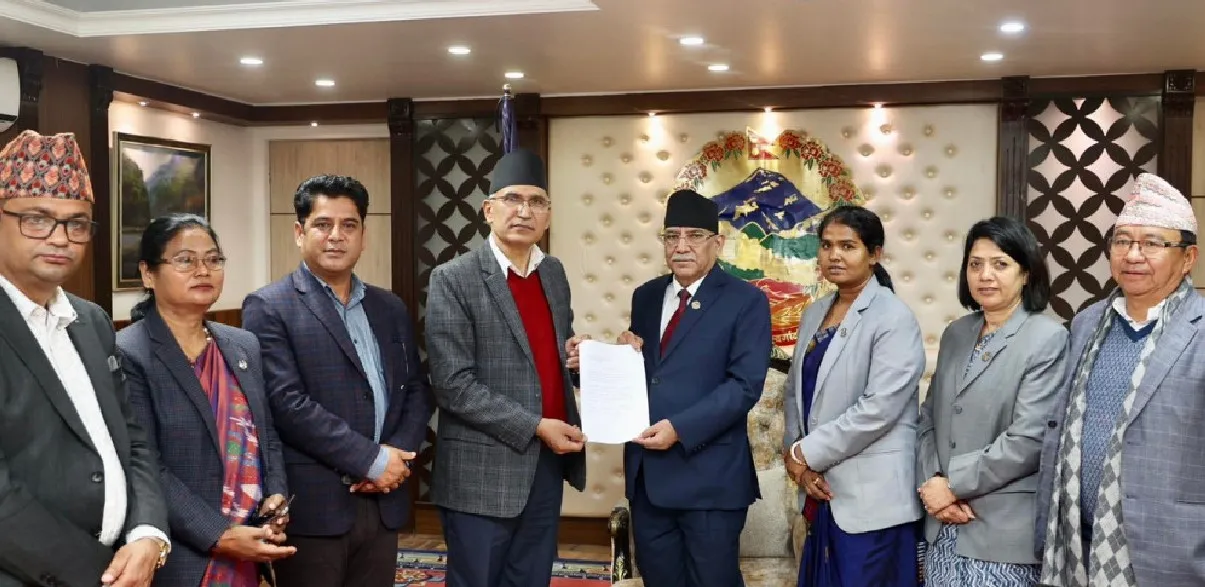 Ministers from UML submit their resignation to PM Dahal