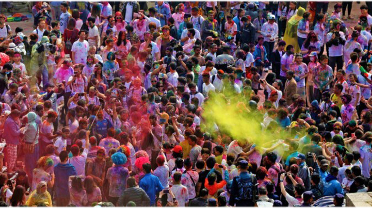 Holi festival being observed with fanfare in Terai region