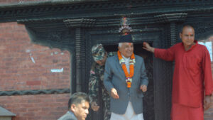 President Paudel visits Gorkha-based Gorakhkali and Gorakhnath temples