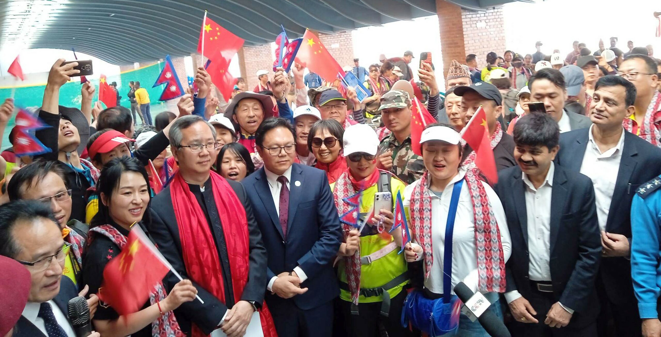 Chinese group arrive in Kathmandu to celebrate Nepali New Year