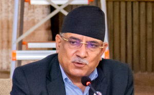 PM Dahal visits DPM Khadka to console on passing away of sister-in-law