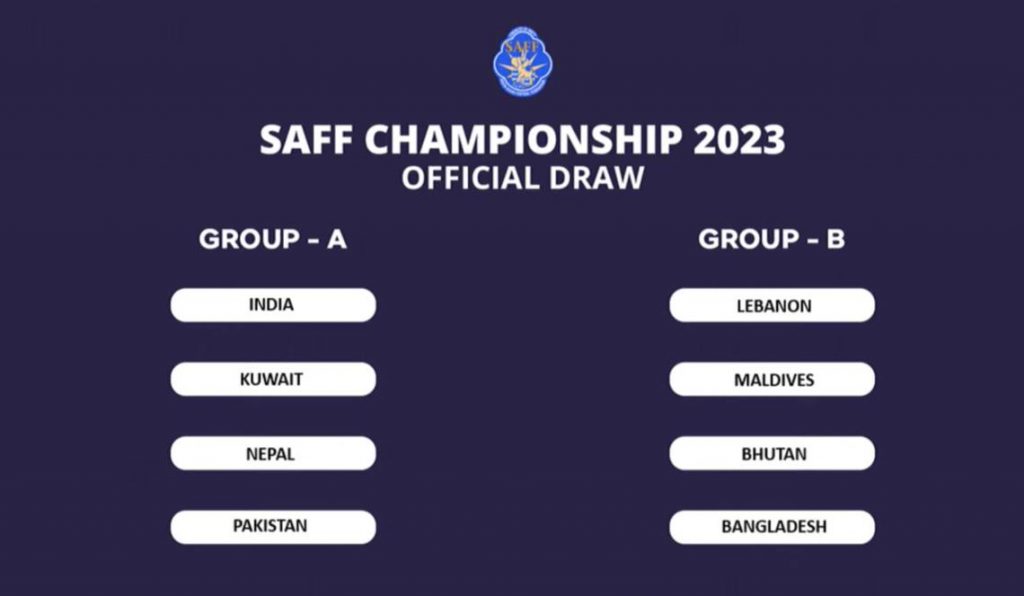 Draw of SAFF Championship made public