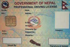 Provisions on card to provide driving license after a week-long process