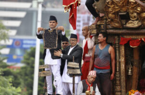 President Paudel observes Bhotojatra festival