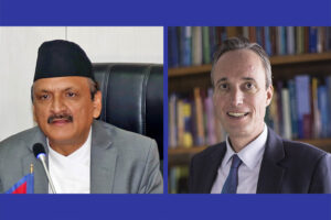 World Bank VP Martin Raiser calls on Finance Minister Dr Mahat