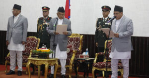 Newly appointed Chief Justice Karki takes oath