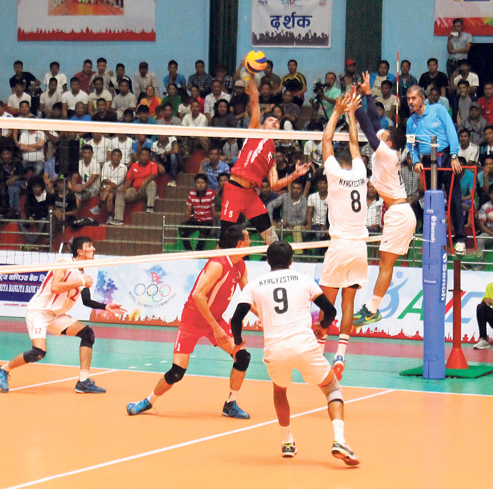 Nepal concedes 3-1 defeat to Mongolia in CAVA volleyball league in Kyrgyzstan