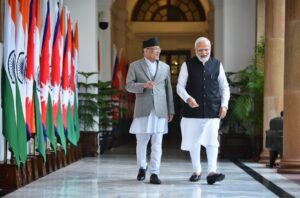 Indian PM Modi hosts luncheon in honour of PM Dahal