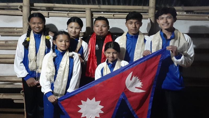 Nepali team leaves for India to take part in Indo-Nepal Karate Championship