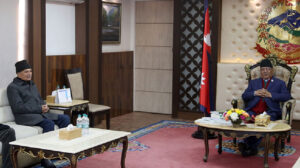 PM Dahal and NSP Chair Bhattarai discussed on current issues including political ones