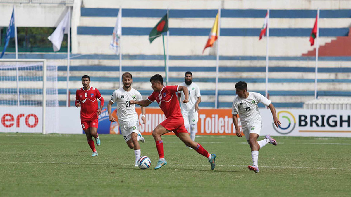 Nepal’s consolation victory in SAAF Championship, beat Pakistan by 1-0