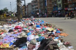 Pokhara goes stinking with garbage pile-up on the streets