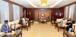 Prime Minister Dahal and Chief Whip of major parties meet