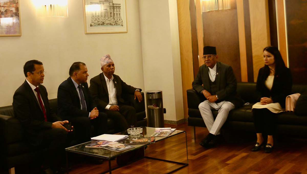 prime Minister Dahal lands in Rome