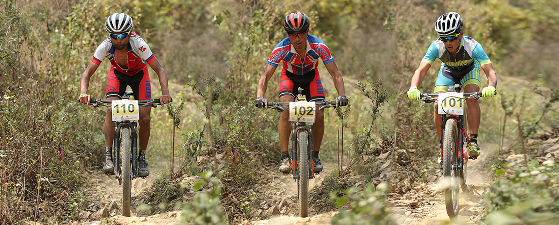 Team Nepal taking part in Cycling World Championships