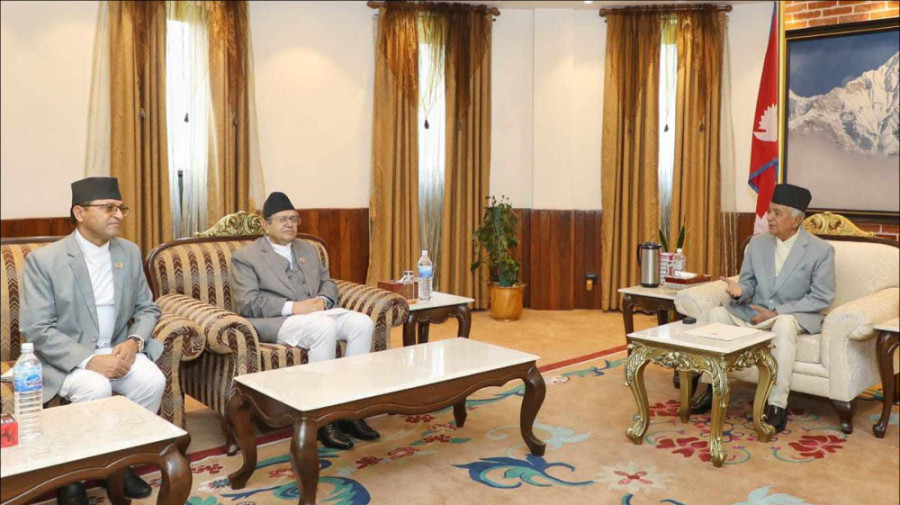 HoR Speaker and NA Chairman meet President Paudel