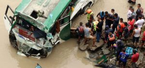 Bus plunges into Trishuli, 8 killed, 15 injured