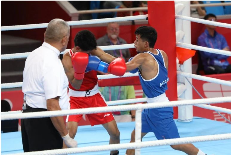 Nepalese boxer Rabin proceeds to next round beating Indonesian boxer