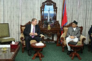 Russian ambassador calls on Speaker Ghimire