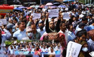 Teachers’ Federation gather in Kathmandu to protest against Federal Education Bill