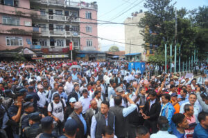 Relief teachers block streets in Baneshwor after Police intervention