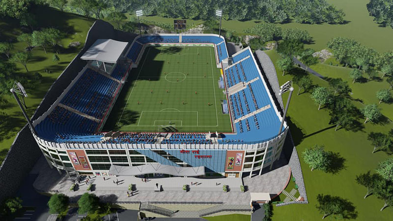 International-standard stadium constructed in Bhojpur