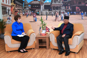 UML Chair Oli, MCC Global CEO Albright meet