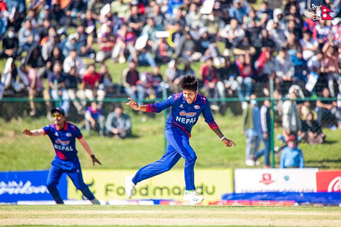 UAE set a target of 135 runs for Nepal