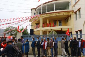 PM Dahal, NC President Deuba attend UML festival reception