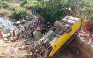 Tragic bus accident claims three lives, Injures dozens in Udayapur