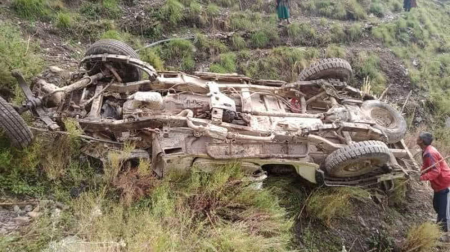 Tractor accident in Rukum (West): Five dead; nine injured