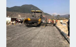 Muglin-Pokhara road: Blacktopping using asphalt technology starts in west section