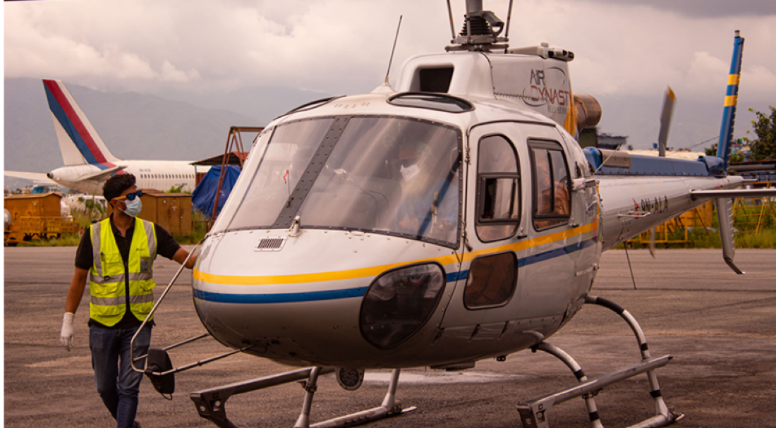 Air Dynasty helicopter forced to return due to technical issue