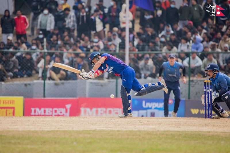 Nepal sets challenge a target of 169 runs for Namibiya