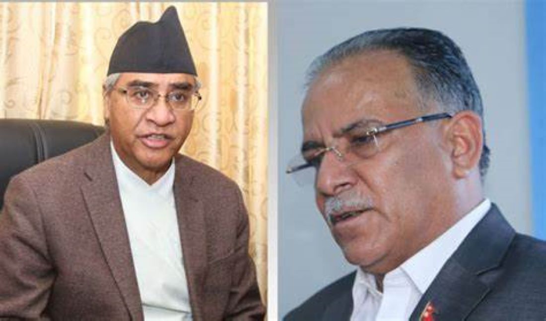 Prime Minister Dahal and NC President Deuba meet