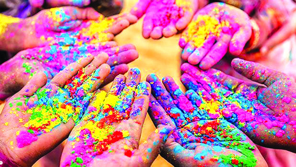 Holi festival being observed with fanfare in hilly areas today