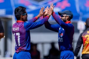 Tri-nations T20I Series : Nepal defeats PNG by 85 runs, books place in final
