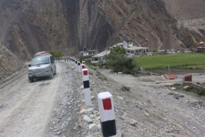 Jomsom-Kagbeni road being blacktopped