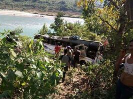 Two dead, 21 injured in Surkhet bus accident