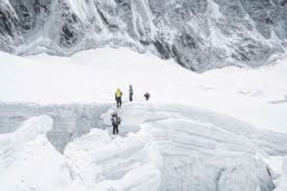 Actor and model Chhiring Sherpa atop Sagarmatha