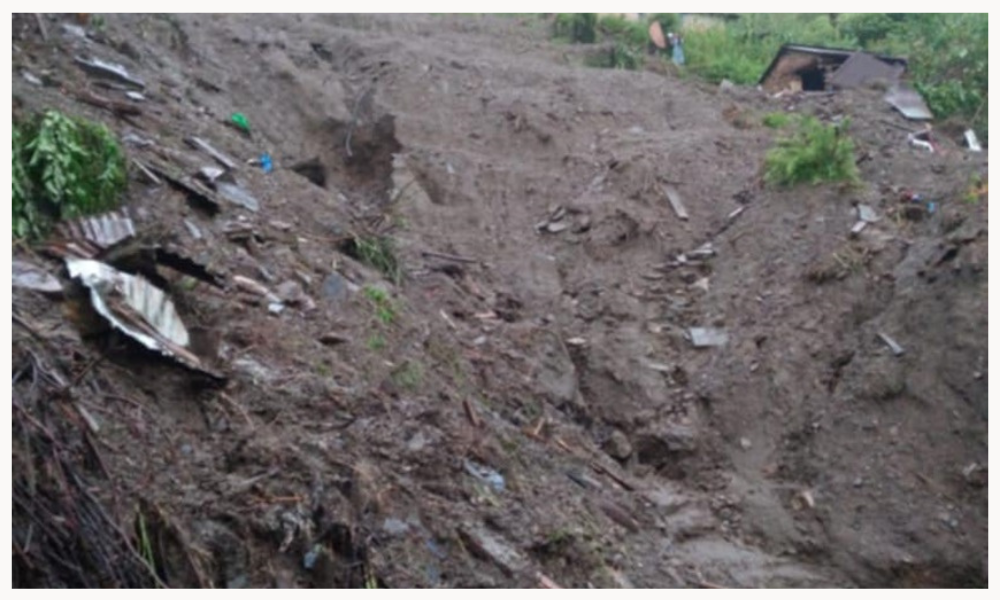 Landslide in Rukum East: One killed, three injured