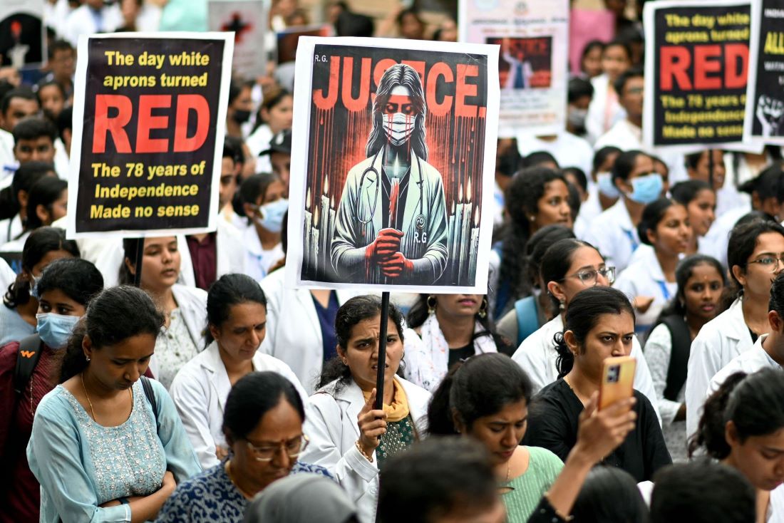 Indian doctors stage nationwide strike over ‘barbaric’ rape and murder of colleague