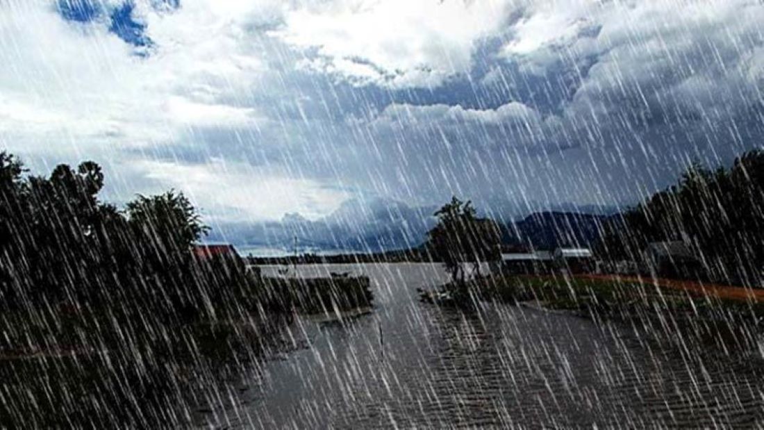 Today’s weather: light to heavy rainfall in different places