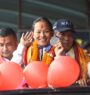 Erika Gurung receives hero’s welcome in Kathmandu