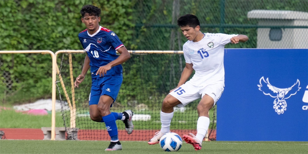 Nepal defeated in match held under AFC U-20 Asian Qualifier