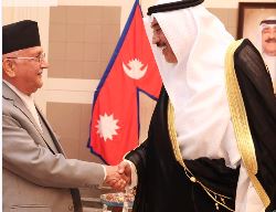 PM Oli holds meeting with Kuwait’s Crown Prince Sabah